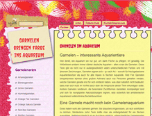 Tablet Screenshot of garnelen-arten.com